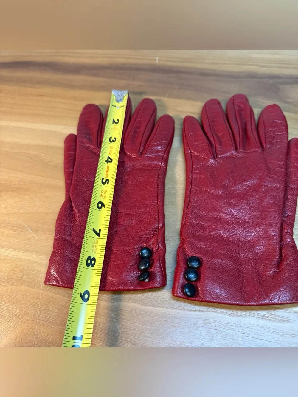 Fownes Women’s Genuine Leather Gloves Sz S Red Cashmere Lined Driving Classic
